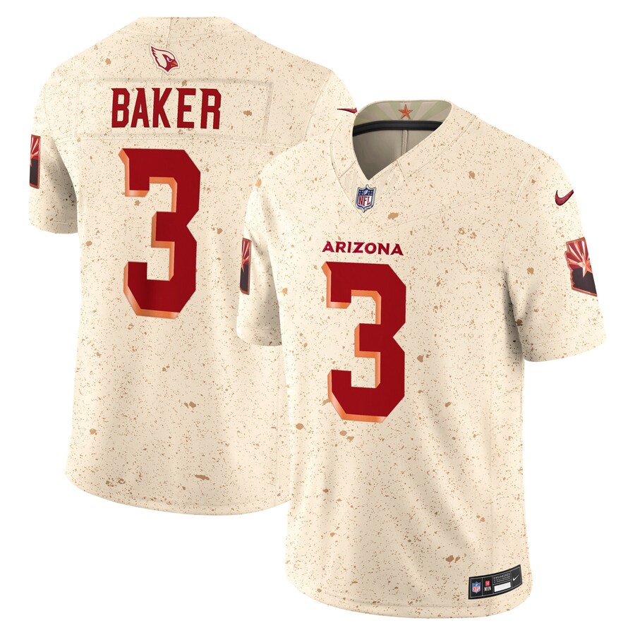 Men's Arizona Cardinals Budda Baker Nike Natural 2025 Rivalries Collection Limited Jersey