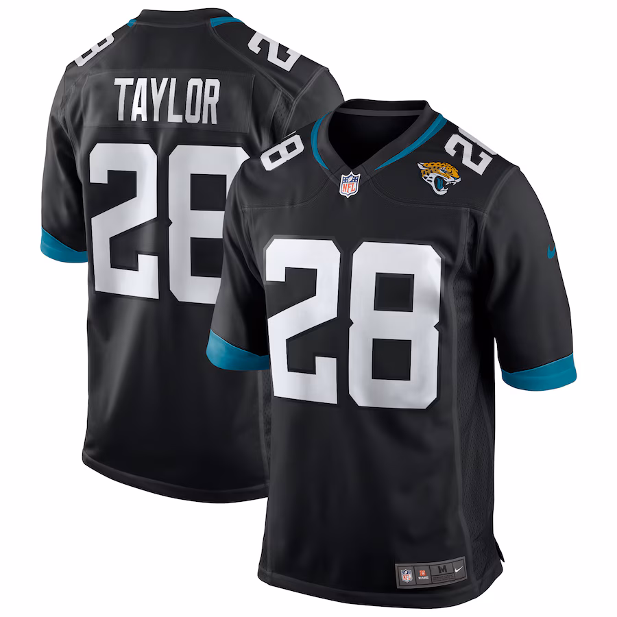 Men's Jacksonville Jaguars Fred Taylor Nike Black Retired Player Alternate Game Jersey