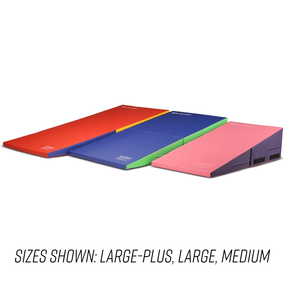 We Sell Mats Gymnastics Incline Mat, Folding and Non-Folding Cheese Wedge Skill Shape, Tumbling Mat for Gymnastics Training, Cheerleading and Obstacle Courses - Curated Treasures Market