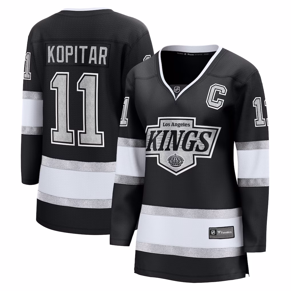 Women's Los Angeles Kings Anze Kopitar Fanatics Black Home Breakaway Jersey