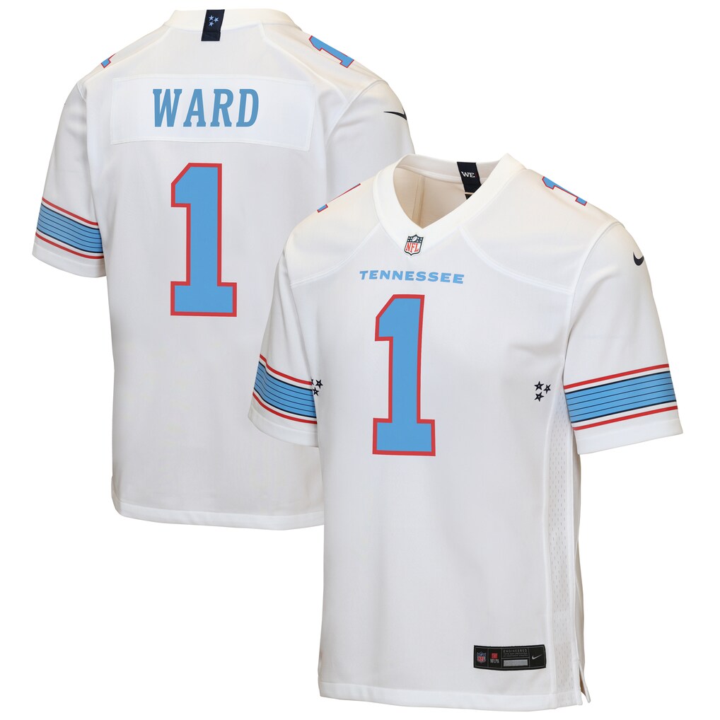 Youth Tennessee Titans Cameron Ward Nike White Game Jersey