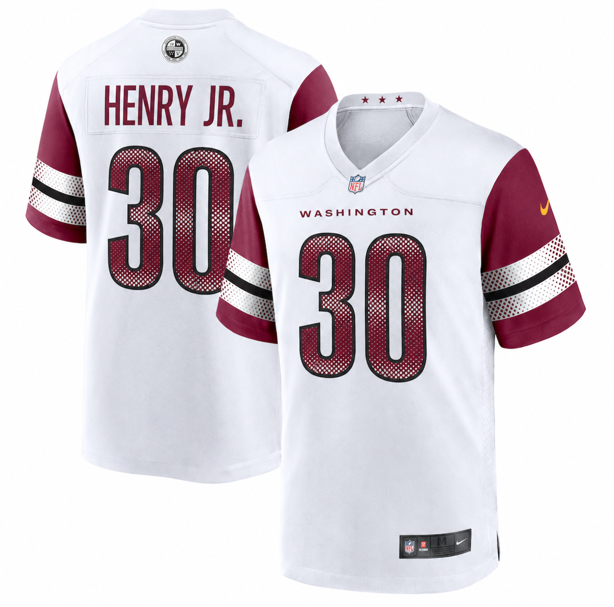 Men's Washington Commanders Robert Henry Jr. Nike White Jersey