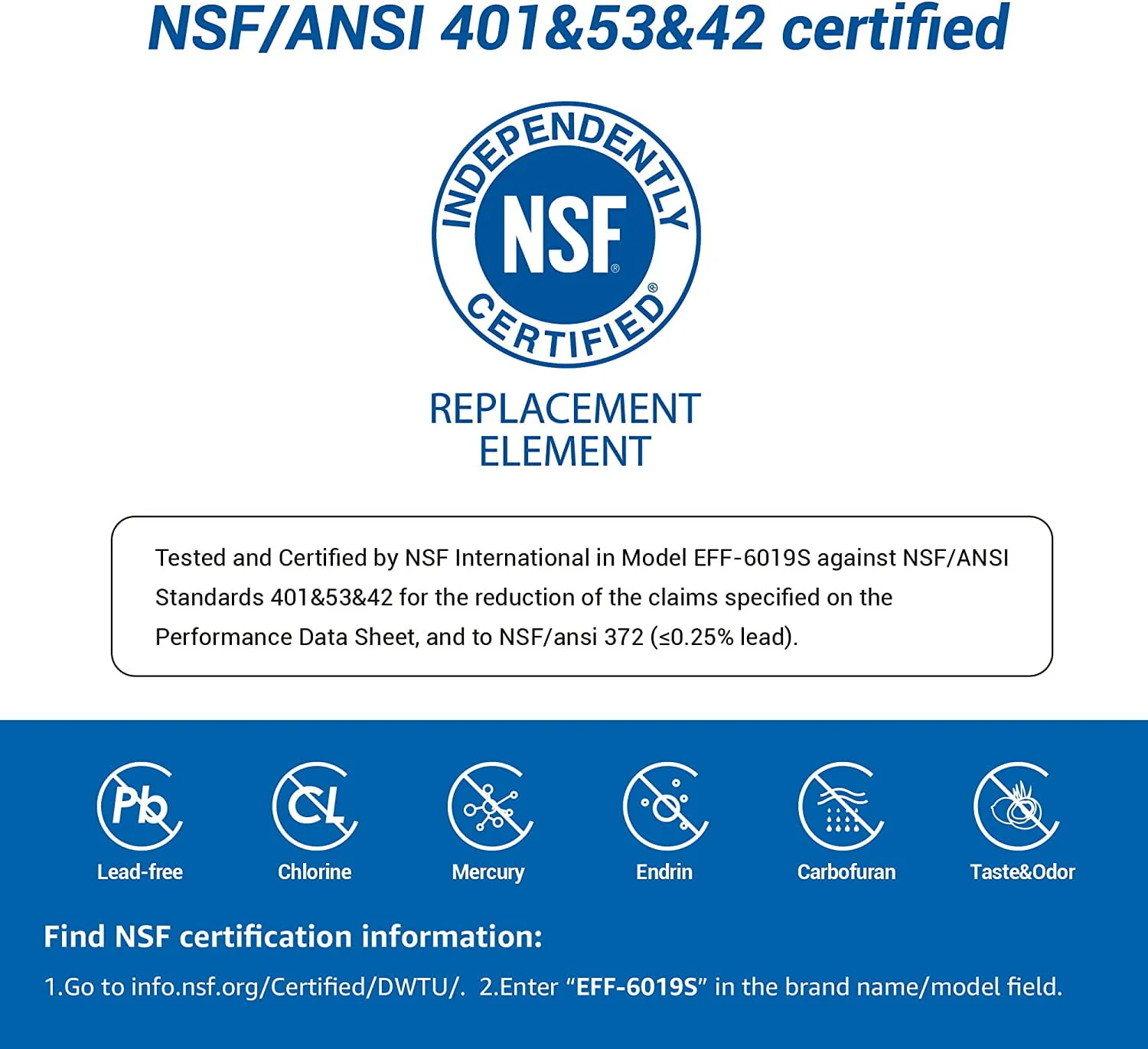 Maxblue Refrigerator Water Filter(with CHIP) , Replacement for GE® RPWFE, RPWF, WSG-4, DWF-36, WF277, R-3600, MPF15350, OPFG3-RF300, RWF1063, RWF3600A(1 pack)