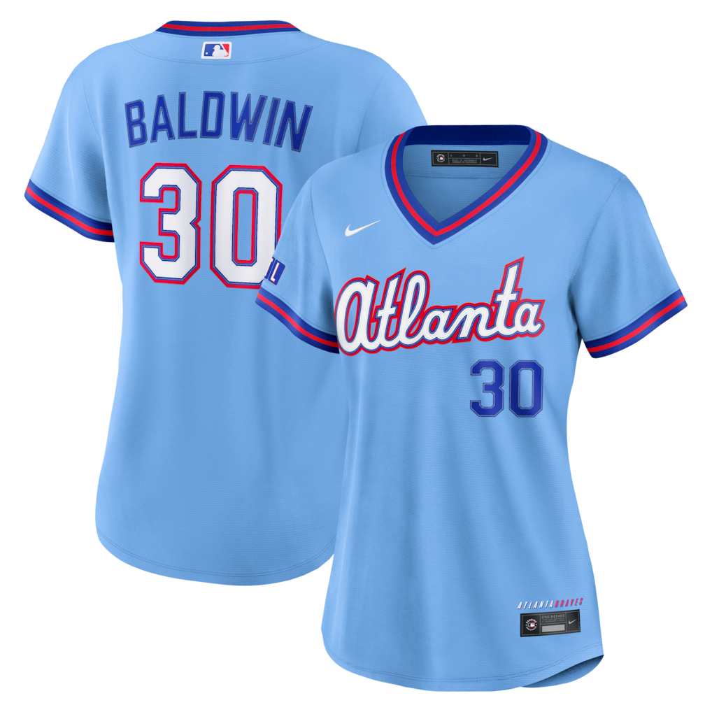 Women's Atlanta Braves Drake Baldwin Nike Powder Blue 2026 City Connect Stadium Jersey
