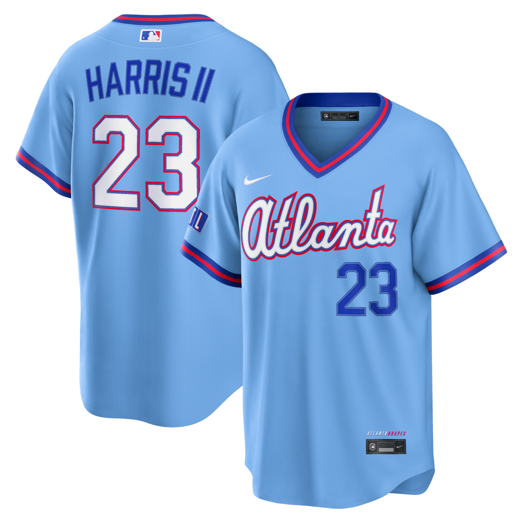 Men's Atlanta Braves Michael Harris II Nike Powder Blue 2026 City Connect Stadium Jersey