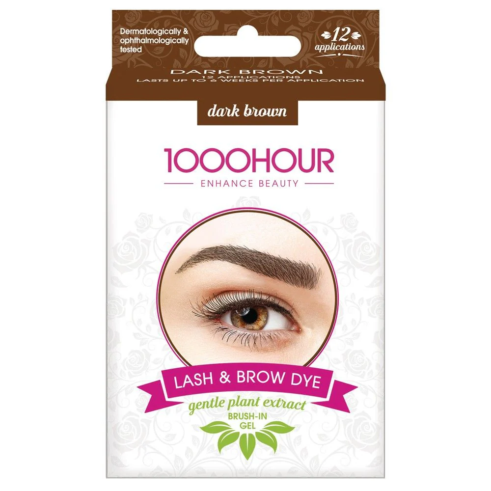 1000HOUR Plant Based Lash & Brow Dye Kit Medium Brown