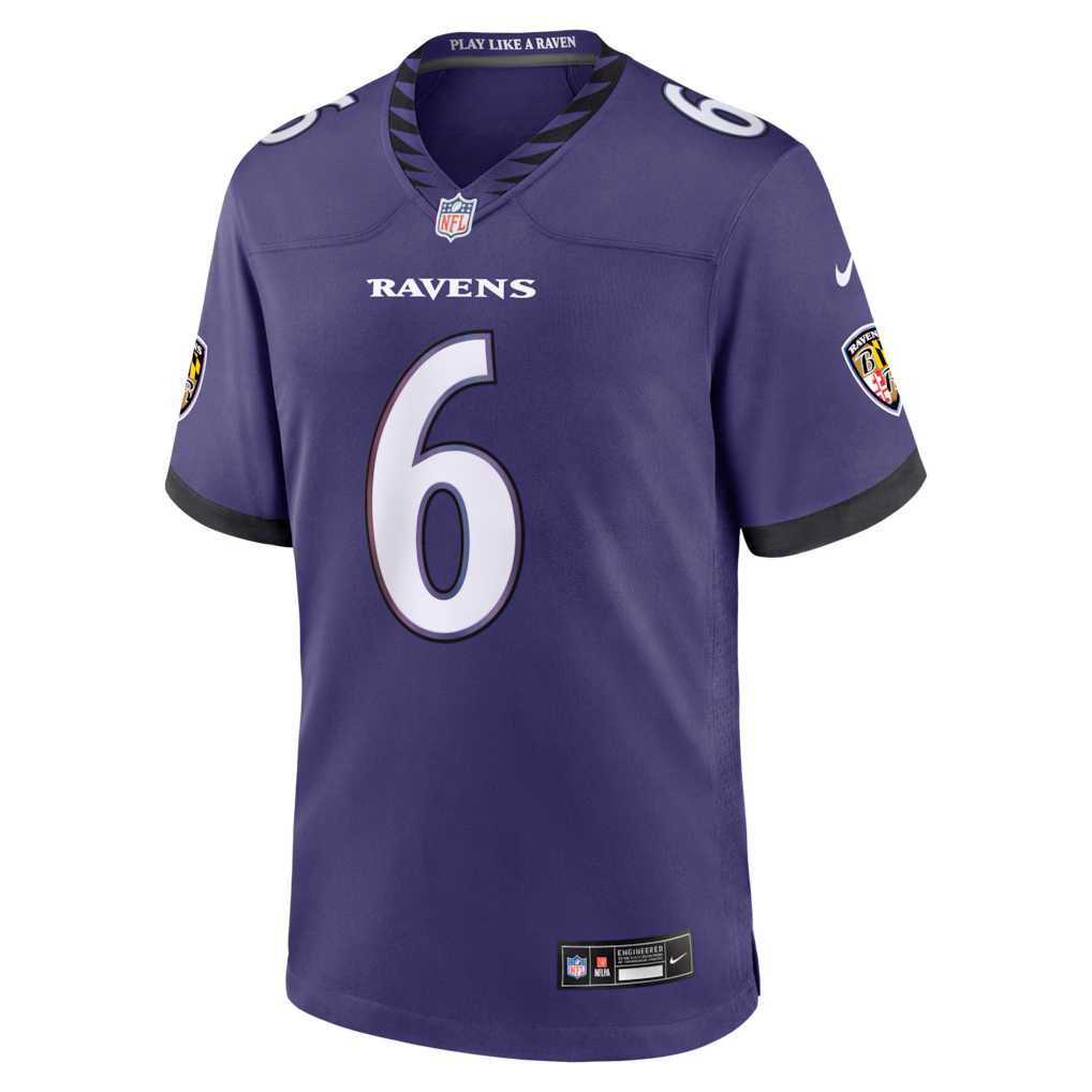 Men's Baltimore Ravens Ja'Kobi Lane Nike Purple Team Jersey
