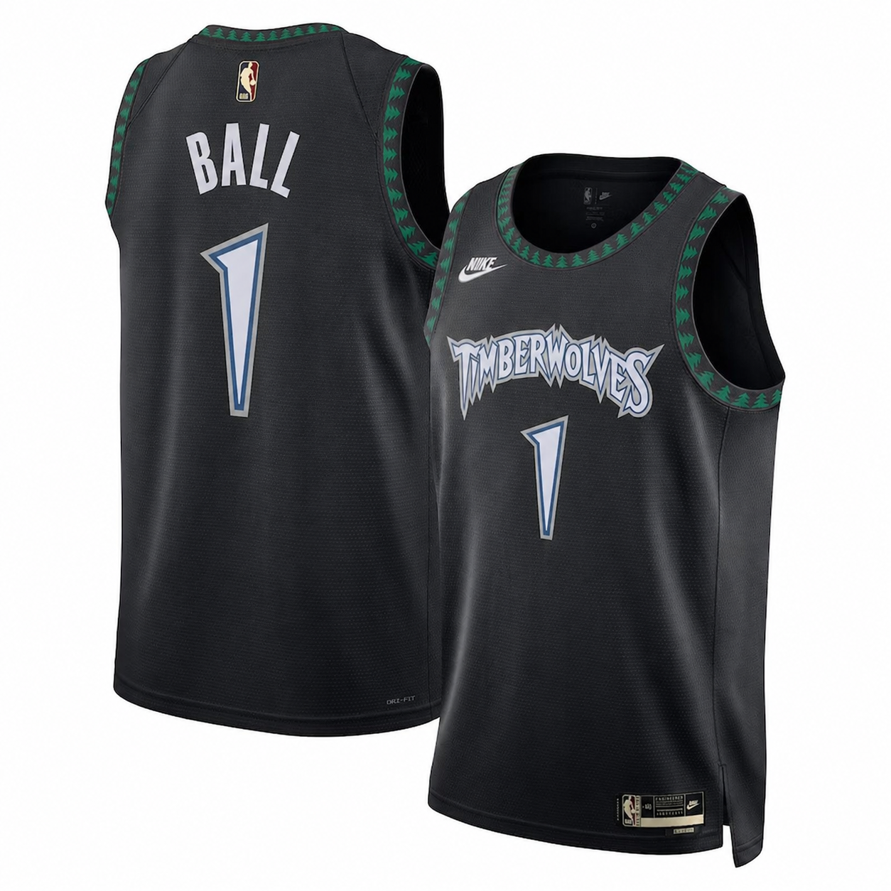 Men's Minnesota Timberwolves LaMelo Ball Nike Black Swingman Jersey - Classic Edition