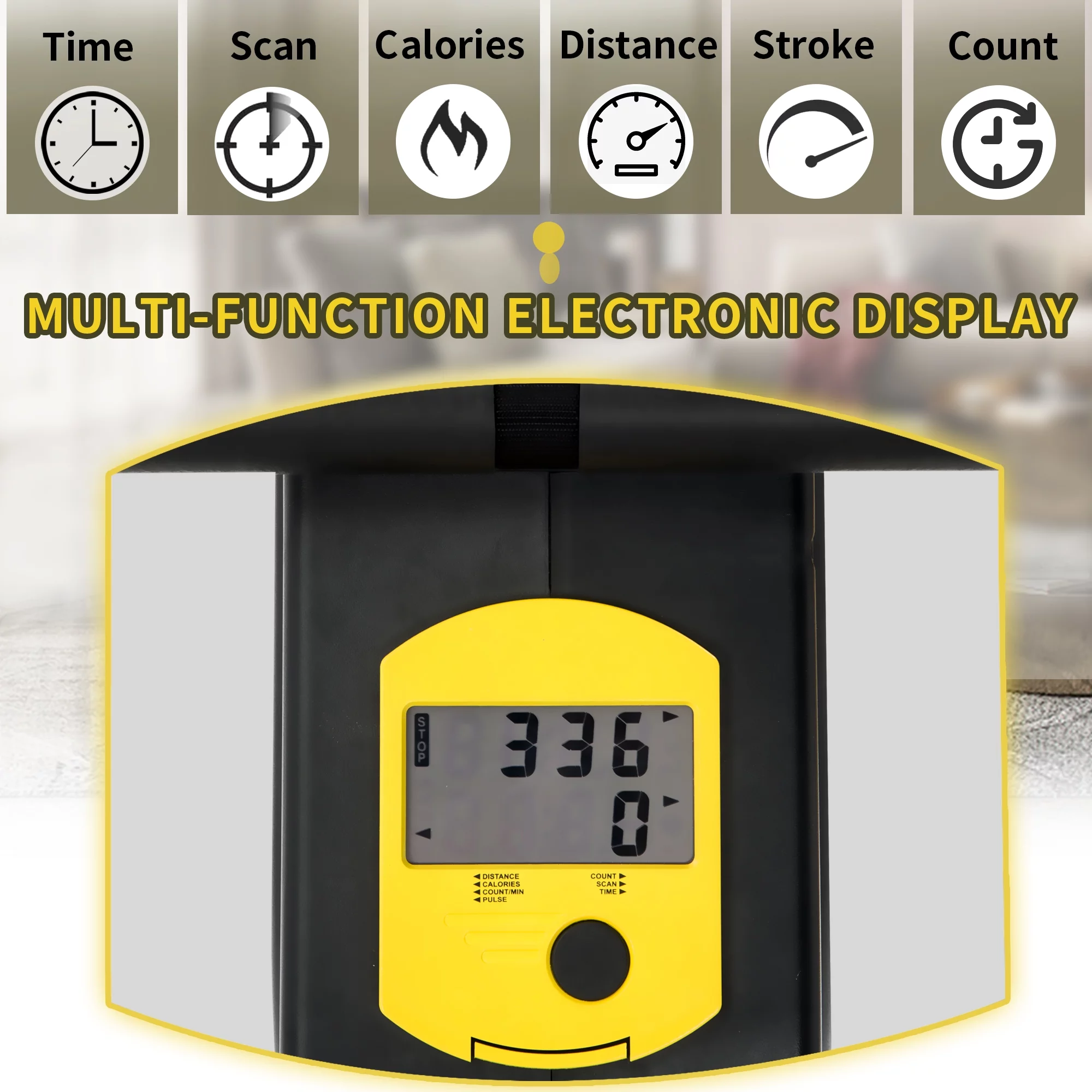 Magnetic Rowing Machine with LCD Monitor, 46 Slide Rail, Compact Folding Rower for Home Cardio Workout