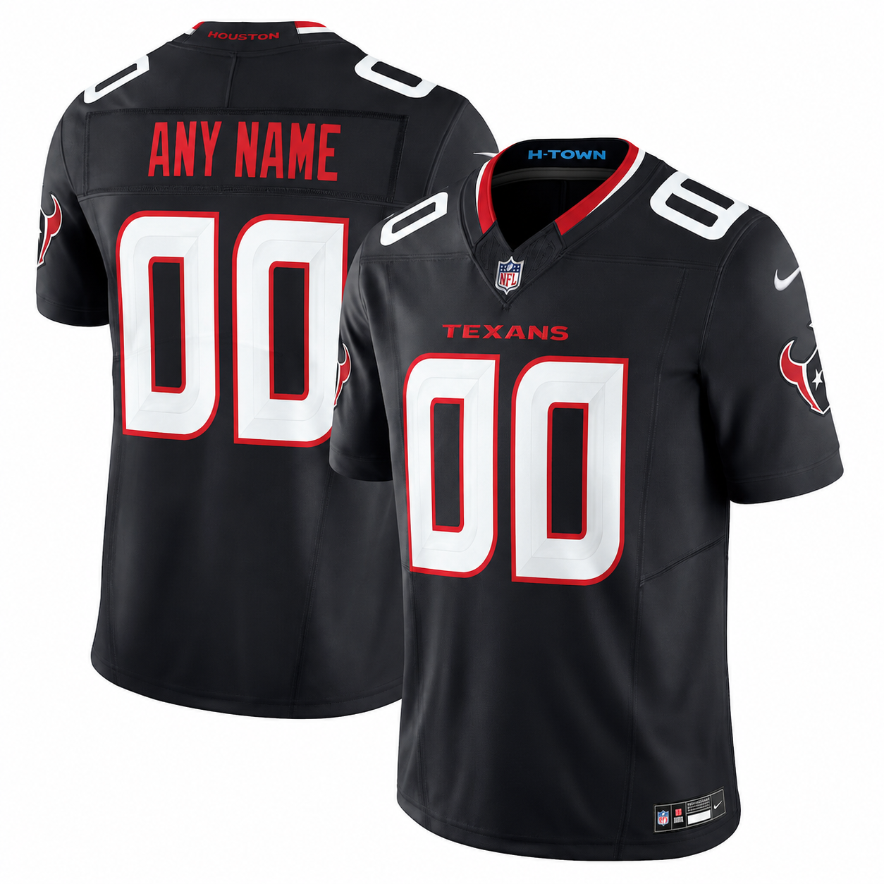 Men's Houston Texans Nike Navy Alternate Vapor F.U.S.E. Stitched Limited Jersey