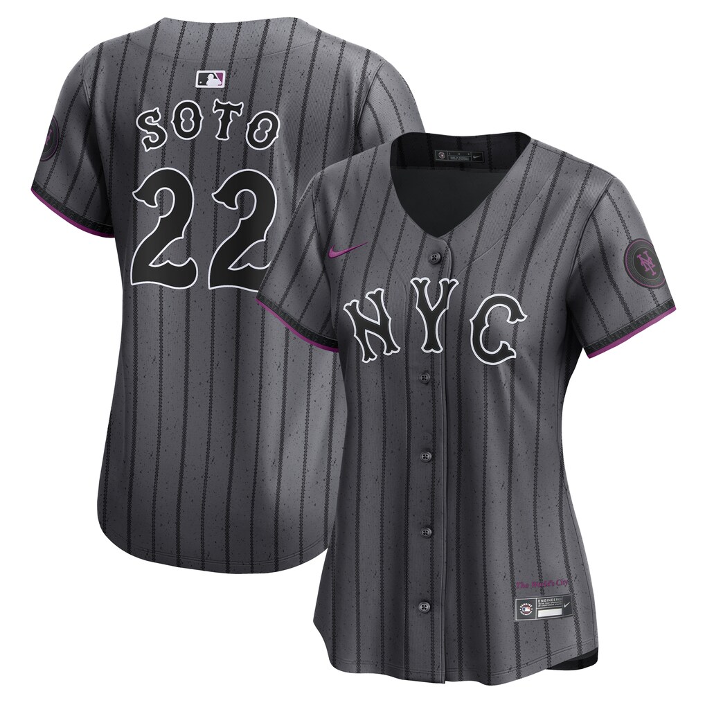 Women's New York Mets Juan Soto Nike Gray City Connect Limited Jersey