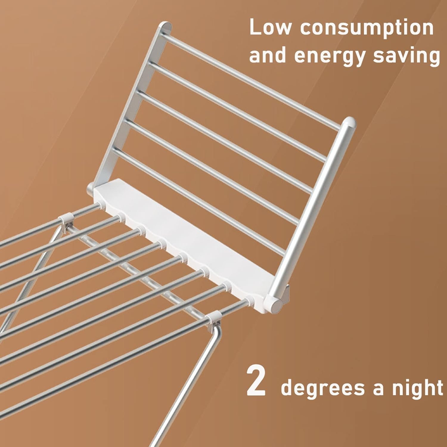 Heated Clothes Airer,Electric Heated Clothes Dryer Airer,Portable Folding Heated Drying Rack, Energy-Efficient Heated Clothes Dryer for Home, Apartment