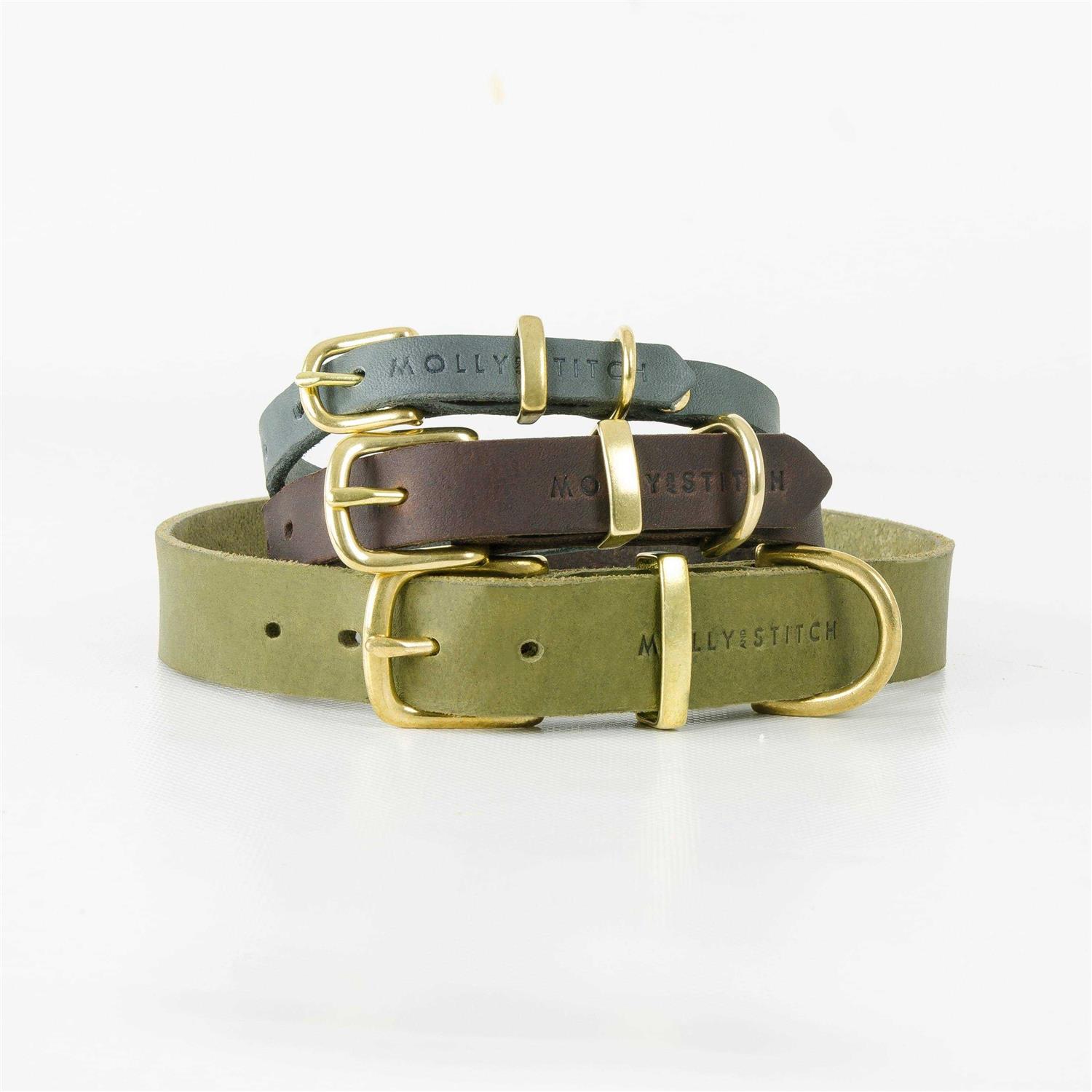 Butter Leather Dog Collar Molly And Stitch US