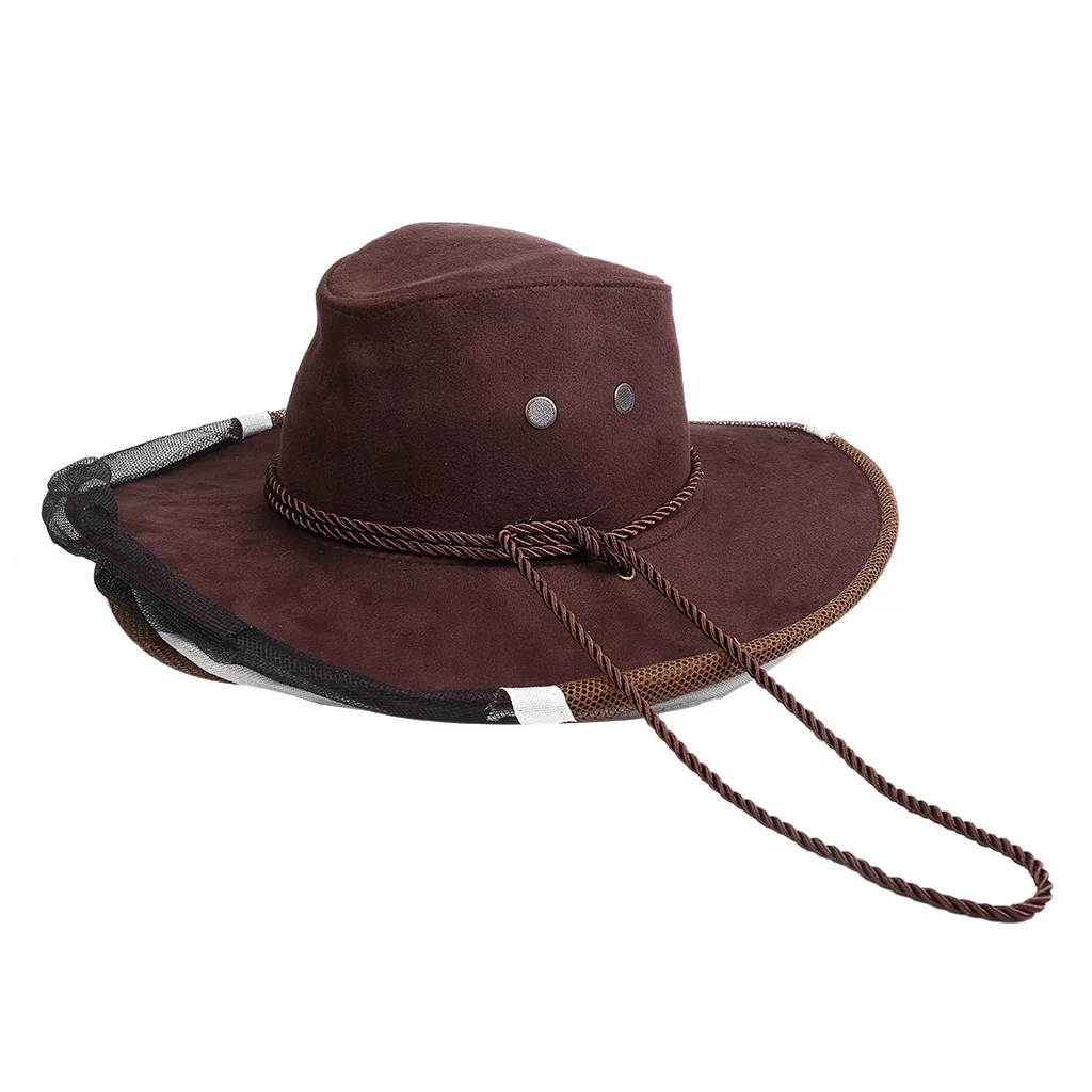 Bee Cap Cowboy Hat Beekeeping Protective Hat Beekeeper Insect Net Tool - Curated Treasures Market
