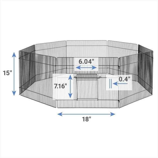 Frisco Wire Small Pet Playpen with Door