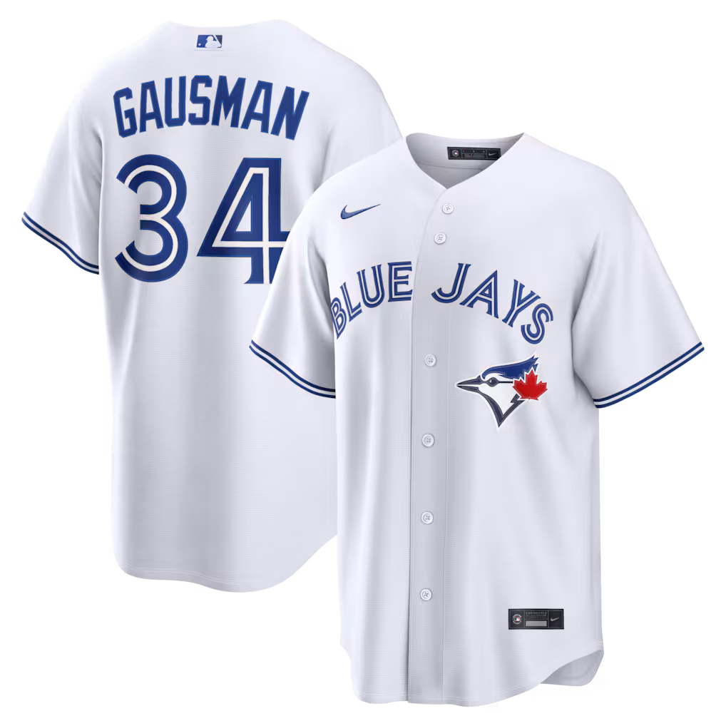 Men's Toronto Blue Jays Kevin Gausman Nike White Home Replica Jersey
