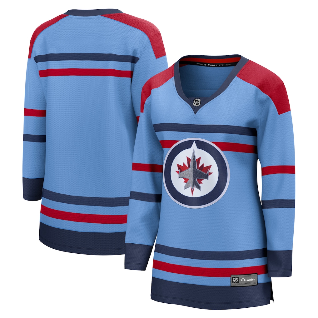 Women's Winnipeg Jets Fanatics Light Blue Alternate Anniversary Breakaway Jersey