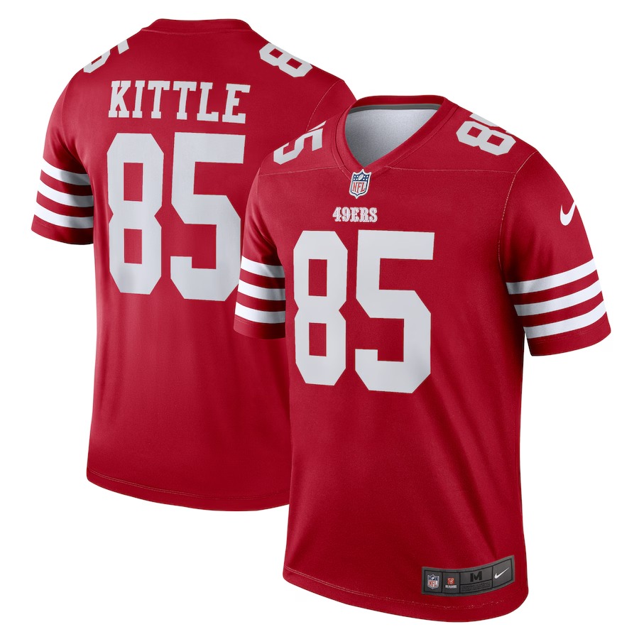 Men's San Francisco 49ers George Kittle Nike Scarlet Team Legend Jersey