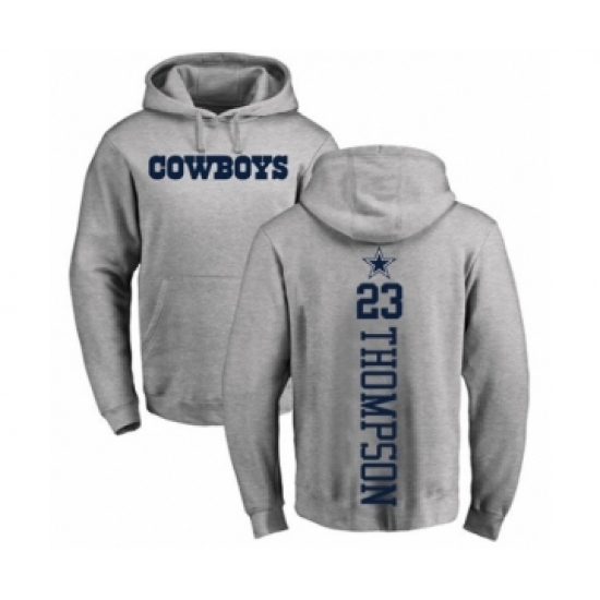 Football Dallas Cowboys #23 Darian Thompson Ash Backer Pullover Hoodie