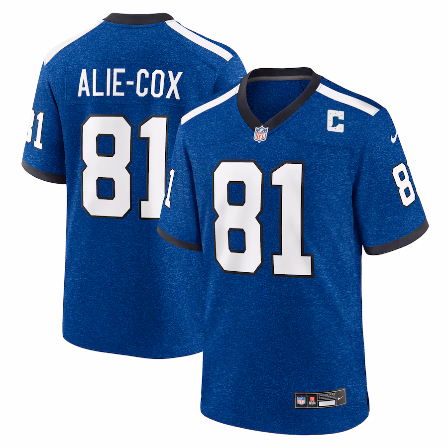 Men's Indianapolis Colts Mo Alie Cox Nike Blue Alternate Game Jersey