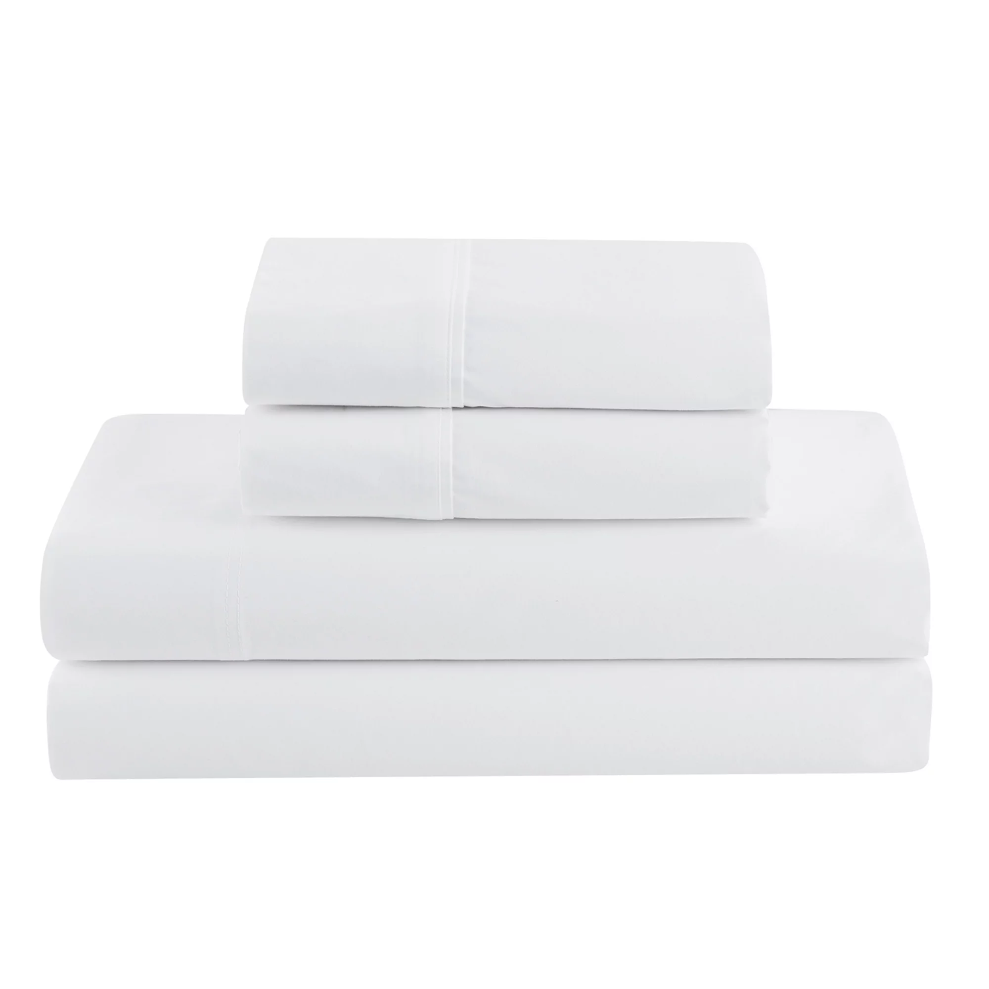 Sweet Home Collection 400 Thread Count 100% Cotton Luxury Bedroom Sheet Set King White - Curated Treasures Market