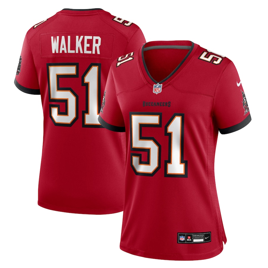 Women's Tampa Bay Buccaneers David Walker Nike Red Team Game Jersey