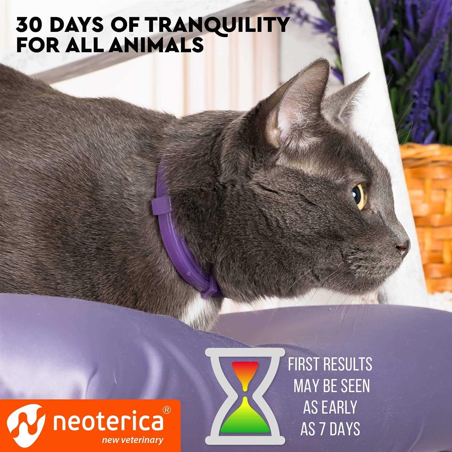 Relaxivet Cat Calming Collar & Pet Anti Anxiety Products Feline Calm Pheromones Collars & Cats Stress Relief