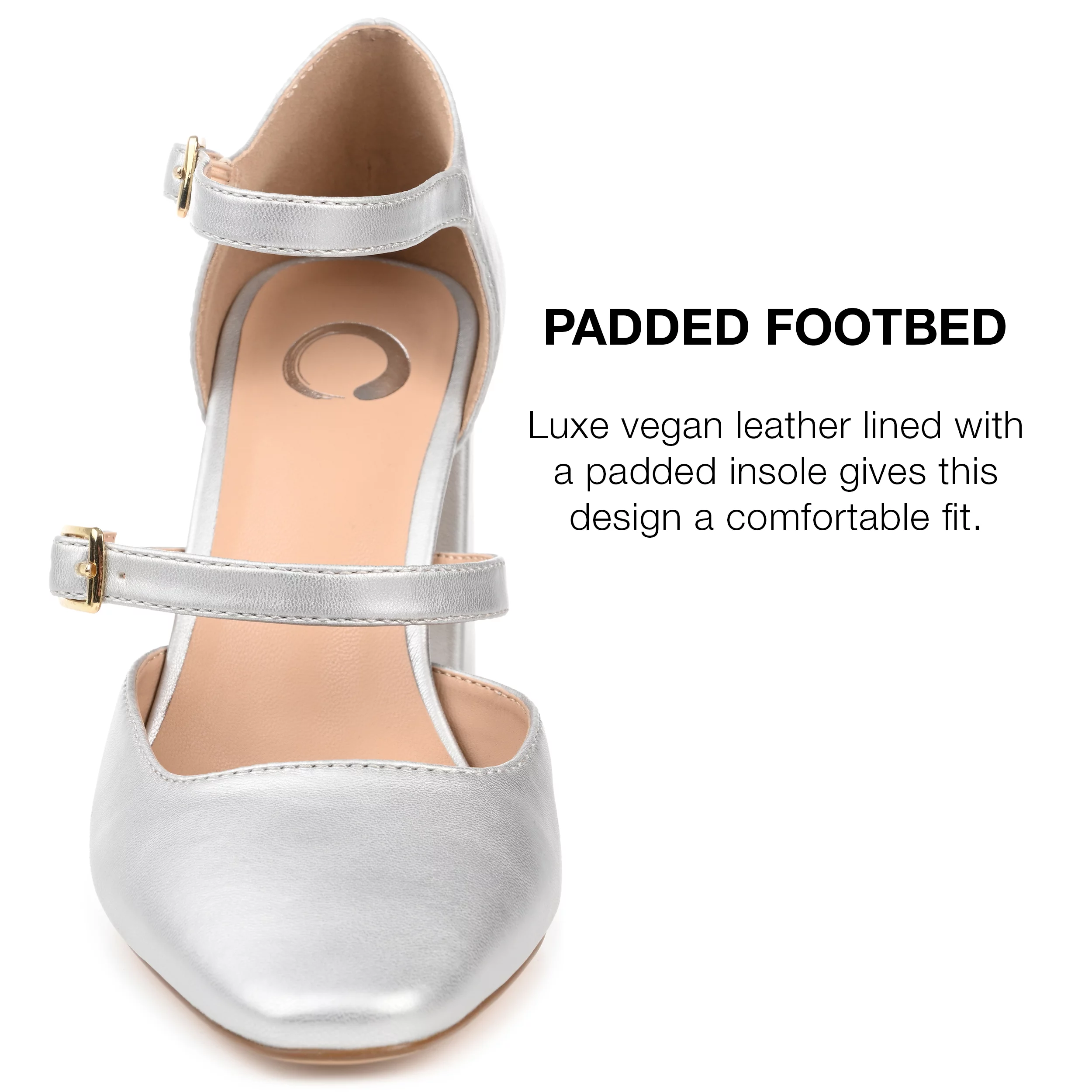 Journee Collection Womens Isadorah Wide Width Mary Jane Mid Block Heel Square Toe Pumps - Curated Treasures Market