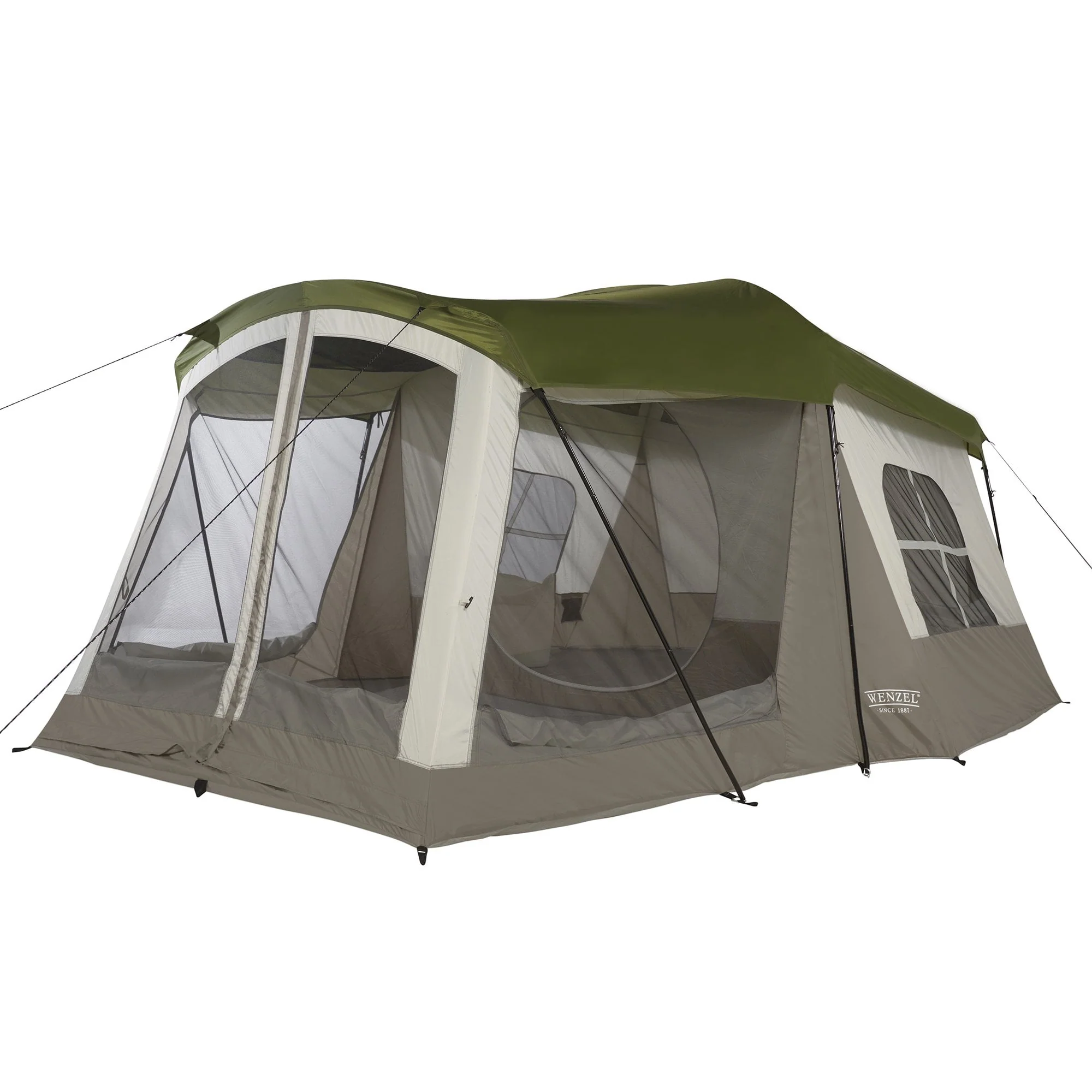 Wenzel Klondike 16 x 11' 8 Person 3 Season Screen Room Camping Tent (2 Pack)