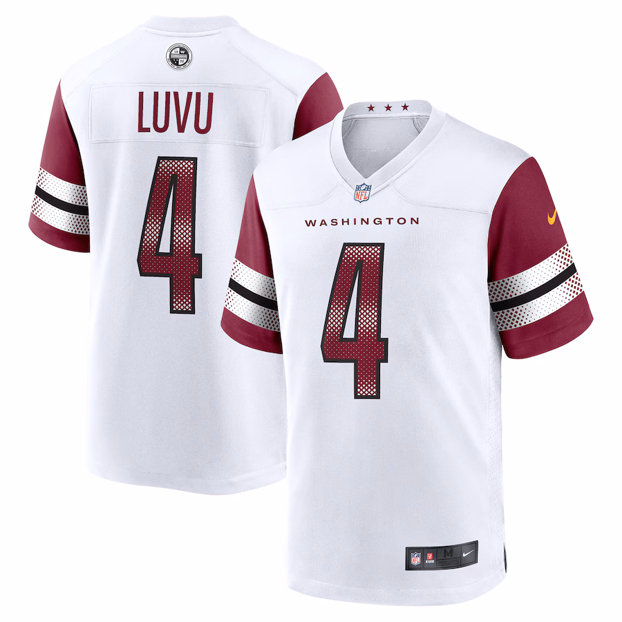 Men's Washington Commanders Frankie Luvu Nike  White Game Jersey