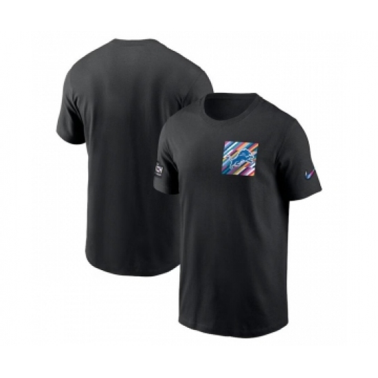 Men's Detroit Lions Black 2023 Crucial Catch Sideline Tri-Blend T-Shirt