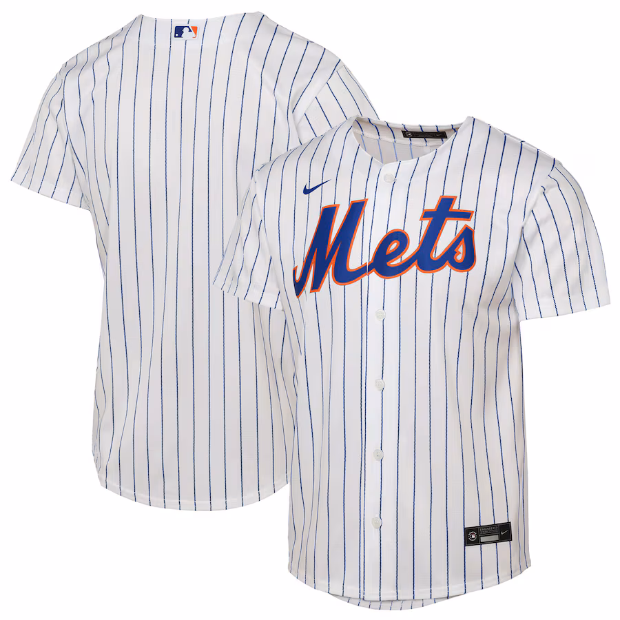 Youth New York Mets Nike White Home Replica 2.0 Jersey