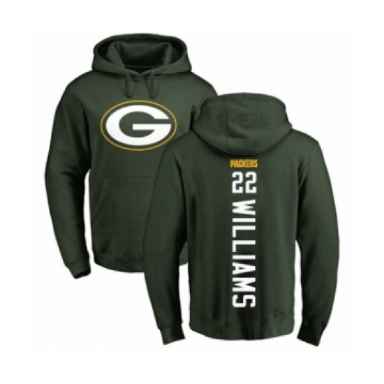 Football Green Bay Packers #22 Dexter Williams Green Backer Hoodie