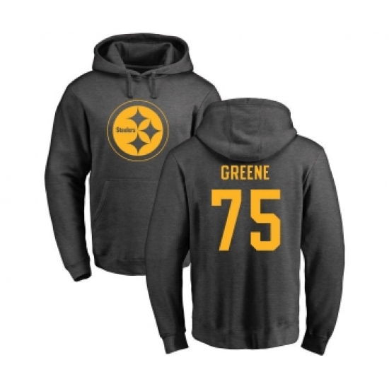 Football Pittsburgh Steelers #75 Joe Greene Ash One Color Pullover Hoodie