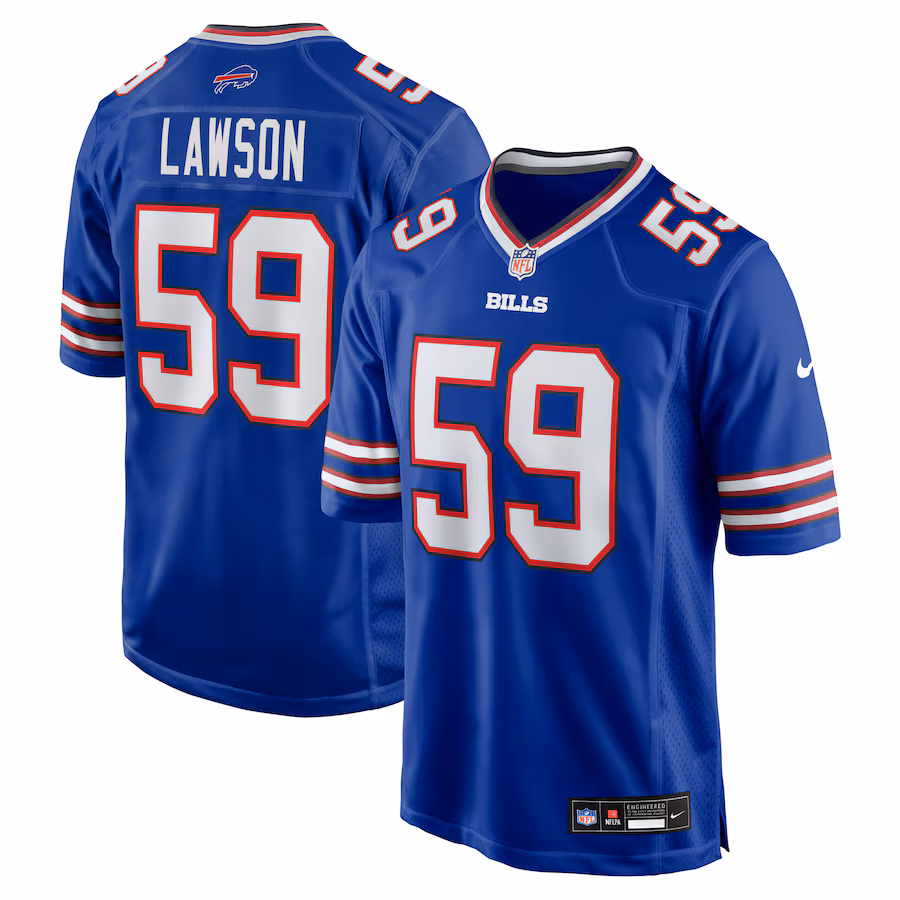 Men's Buffalo Bills Shaq Lawson Nike Royal Team Game Jersey