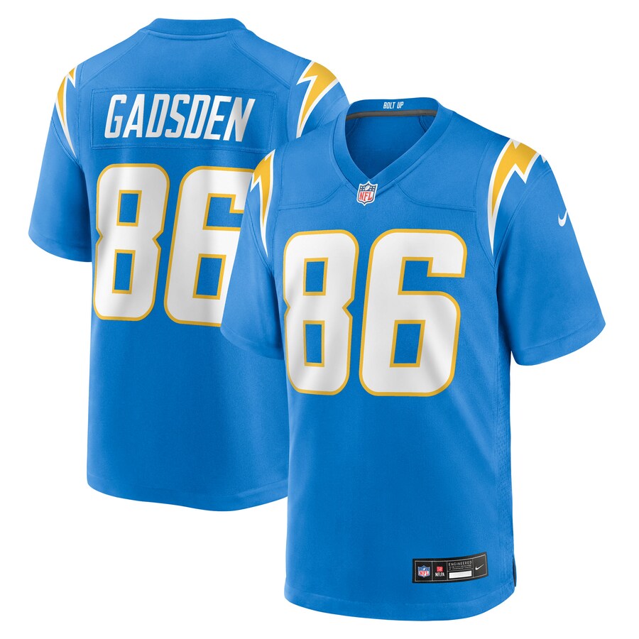 Men's Los Angeles Chargers Oronde Gadsden Nike Powder Blue Team Game Jersey