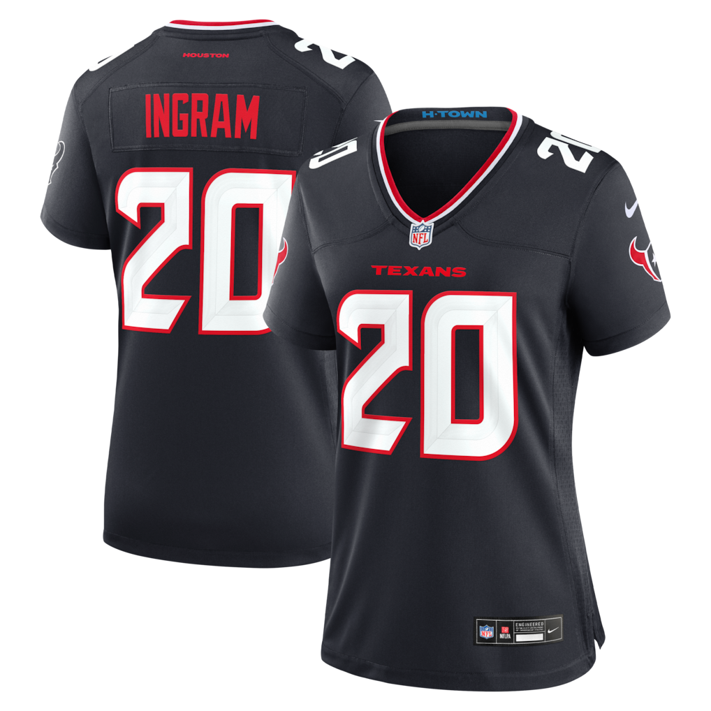 Women's Houston Texans Ja'Marcus Ingram Nike Navy Team Game Jersey