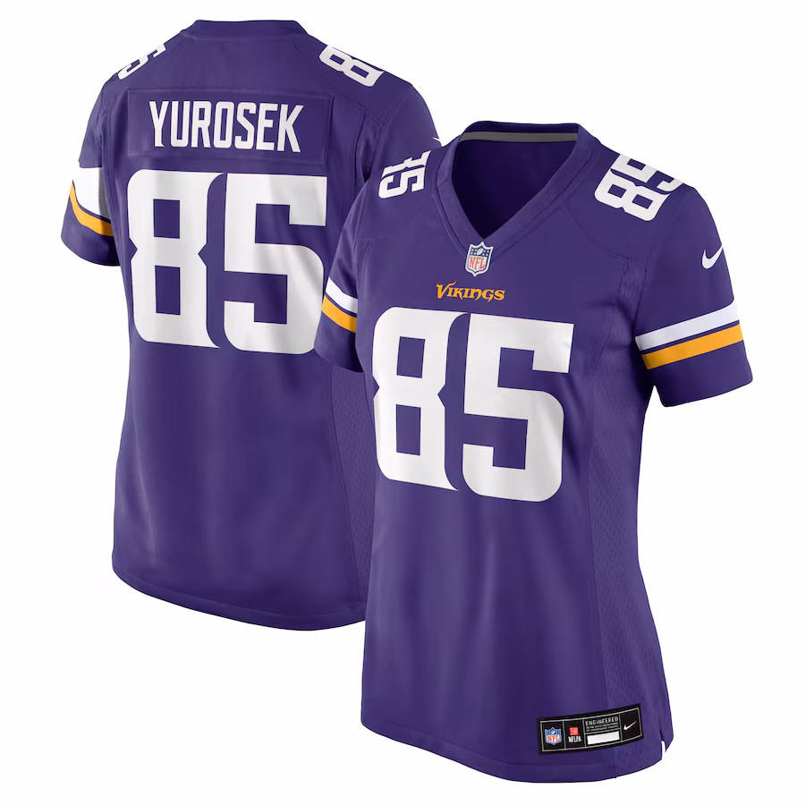 Women's Minnesota Vikings Ben Yurosek Nike Purple Team Game Jersey