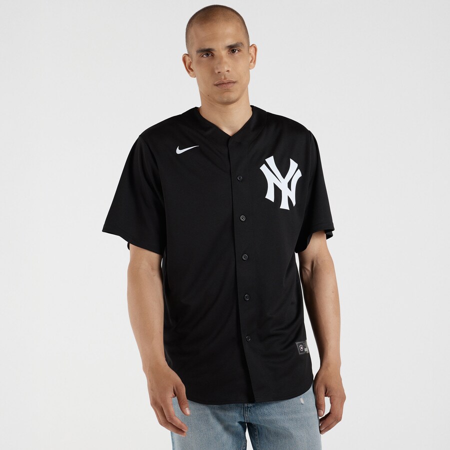 Men's New York Yankees Aaron Judge Nike Black Lights Out Replica Player Jersey