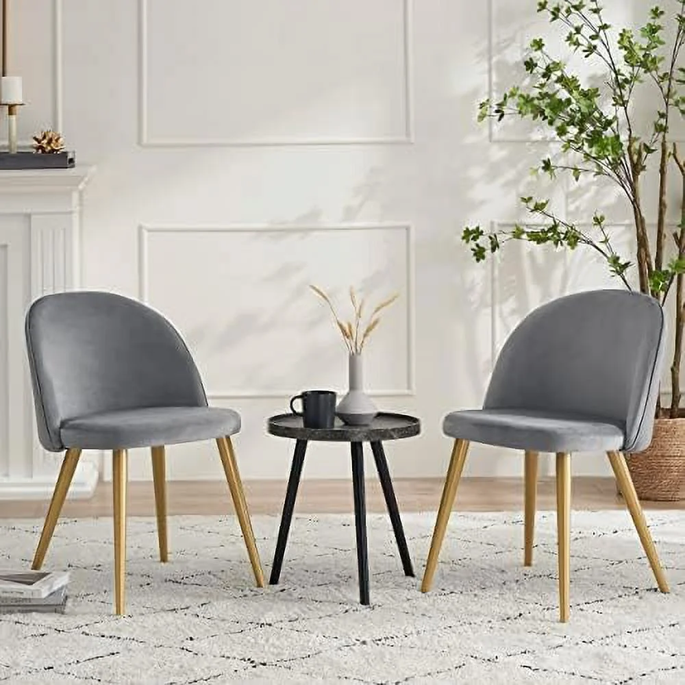TJUNBOLIFE White Sherpa Dining Chairs   Modern Armless Accent Chairs for Living Room Dining Room  Side Chairs with Gold Legs for Breakfast Nook  Upholstered Cute Vanity Chairs\u2026 - Curated Treasures Market