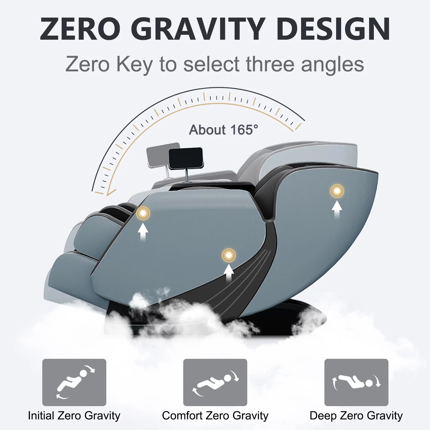 Massage Chair Recliner with Zero Gravity Heating and Bluetooth Functions Foot Roller, Airbags, Neck Shoulder Back Calf and Foot Massager, Easy to Use at Office and Home - Curated Treasures Market