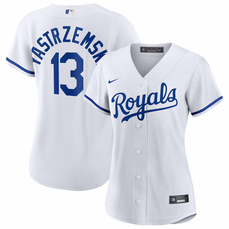 Women's Kansas City Royals Mike Yastrzemski Nike White Home Replica Jersey