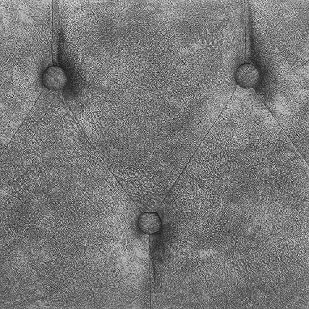 Motent Full Size Daybed with Drawers Upholstered Tufted Sofa Bed, with Button on Back and Copper Nail on Waved Shape Arms，Grey（80.5”x55.5”x27.5”） - Curated Treasures Market