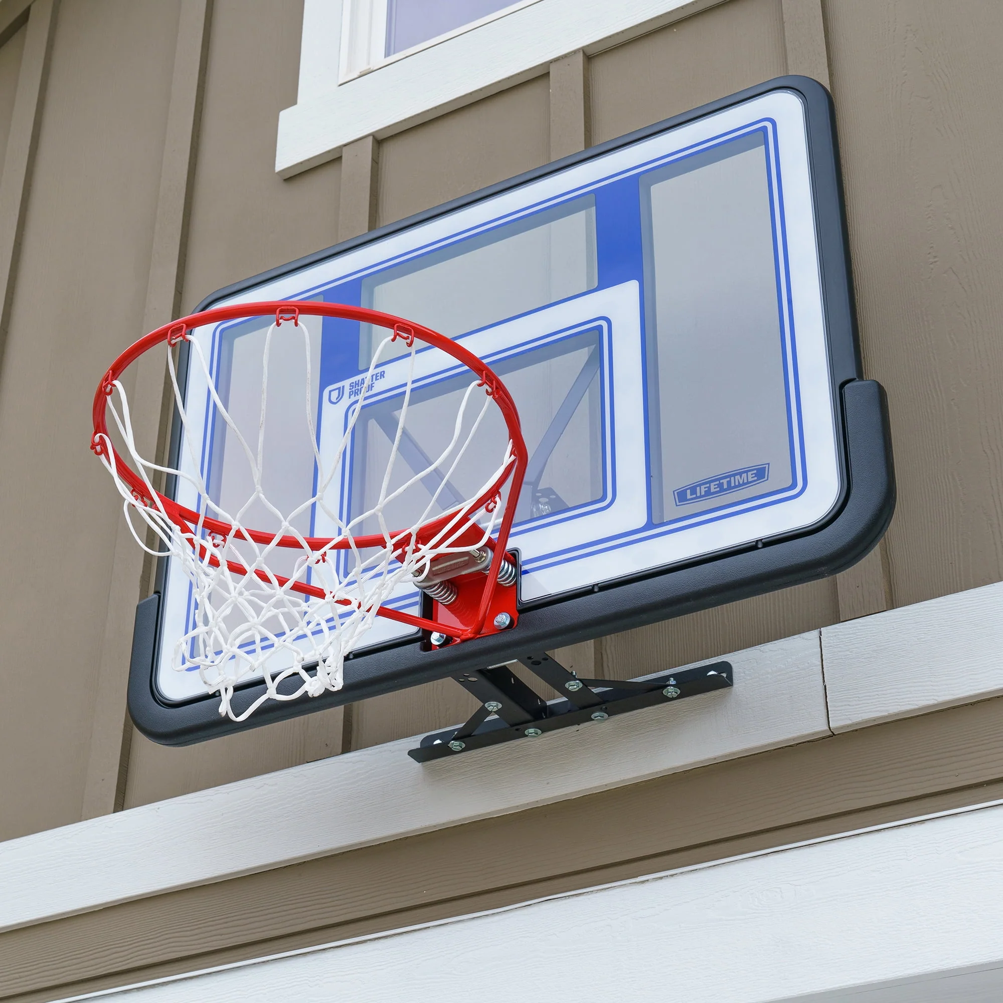 Lifetime Basketball Backboard and Rim Combo, 44 inch Polycarbonate (73650)