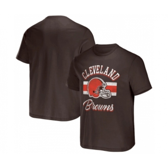Men's Cleveland Browns Brown x Darius Rucker Collection Stripe T-Shirt