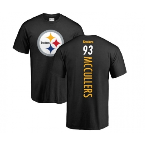 Football Pittsburgh Steelers #93 Dan McCullers Black Backer T-Shirt
