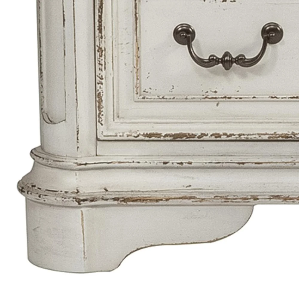 Magnolia Manor White Dresser & Mirror