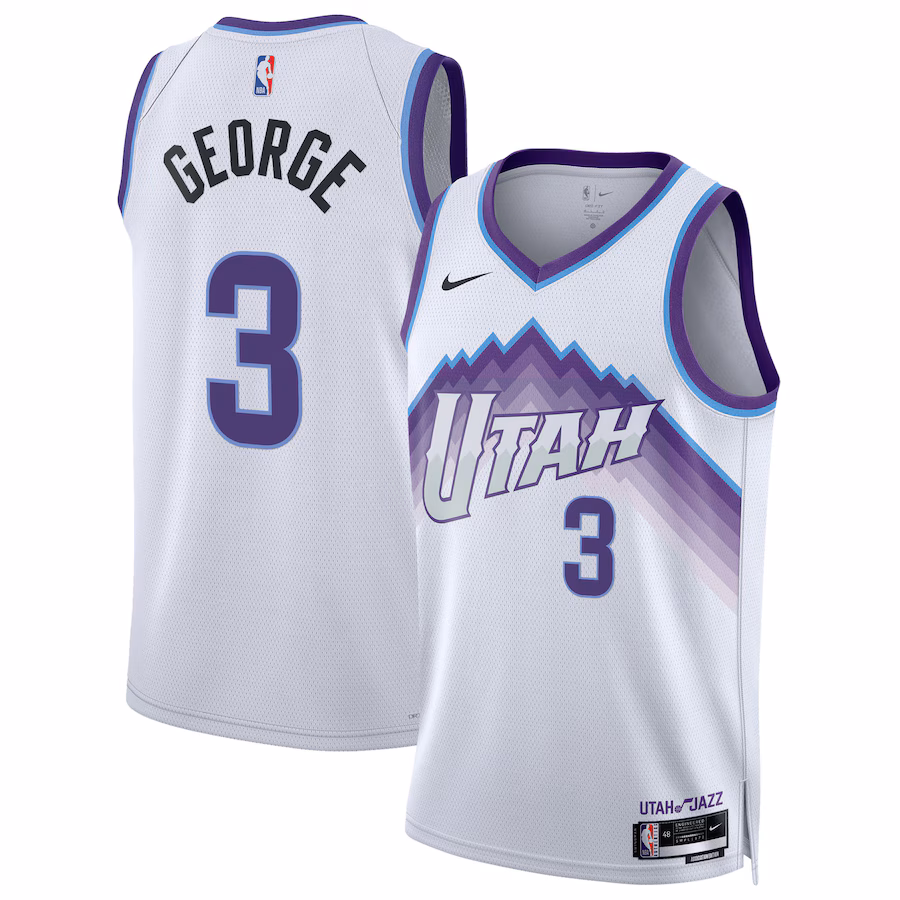 Unisex Utah Jazz Keyonte George Nike White Swingman Jersey - Association Edition