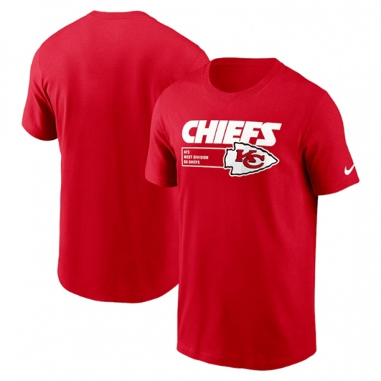 Men's Kansas City Chiefs Red Division Essential T Shirt