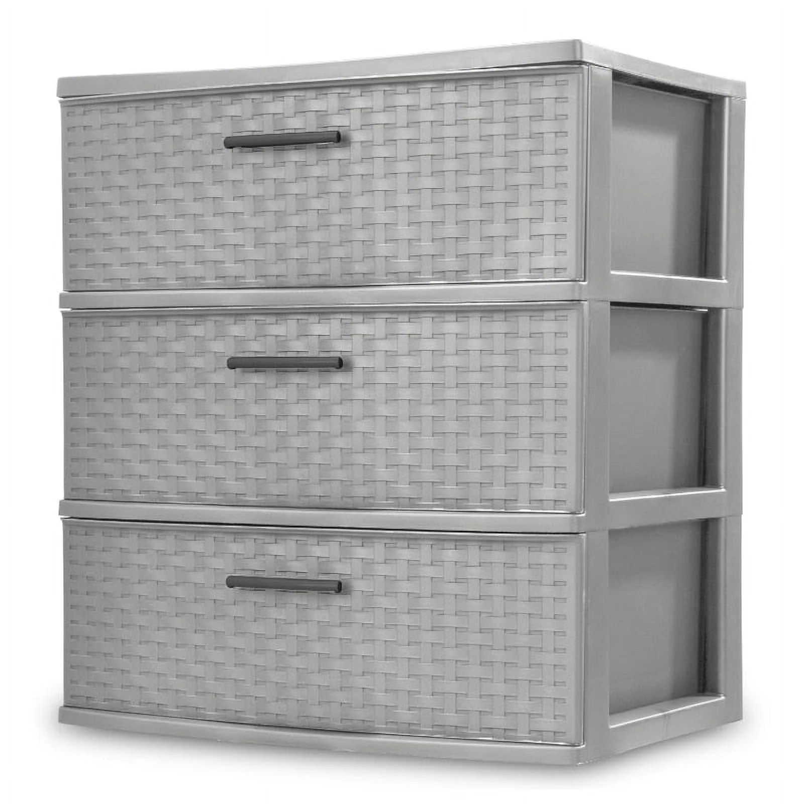 Sterilite 3 Drawer Wide Weave Tower Plastic - Curated Treasures Market